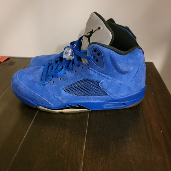 Jordan 5 blue suede - Picture 5 of 8